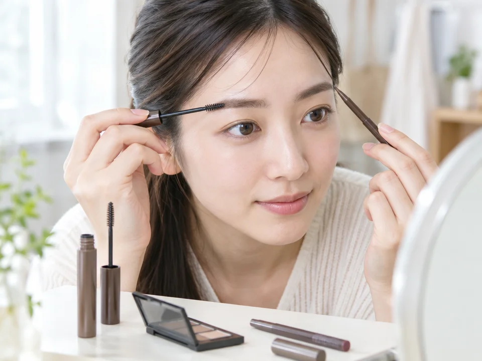 眉毛の濃さと形に合わせる方法