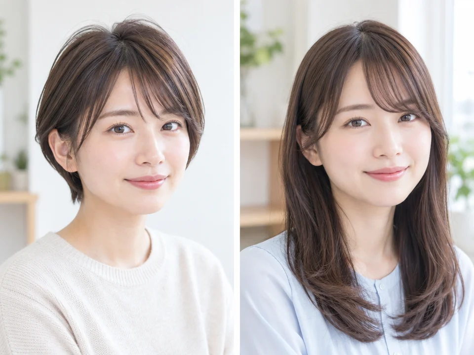 前髪の状態に合わせた調整方法