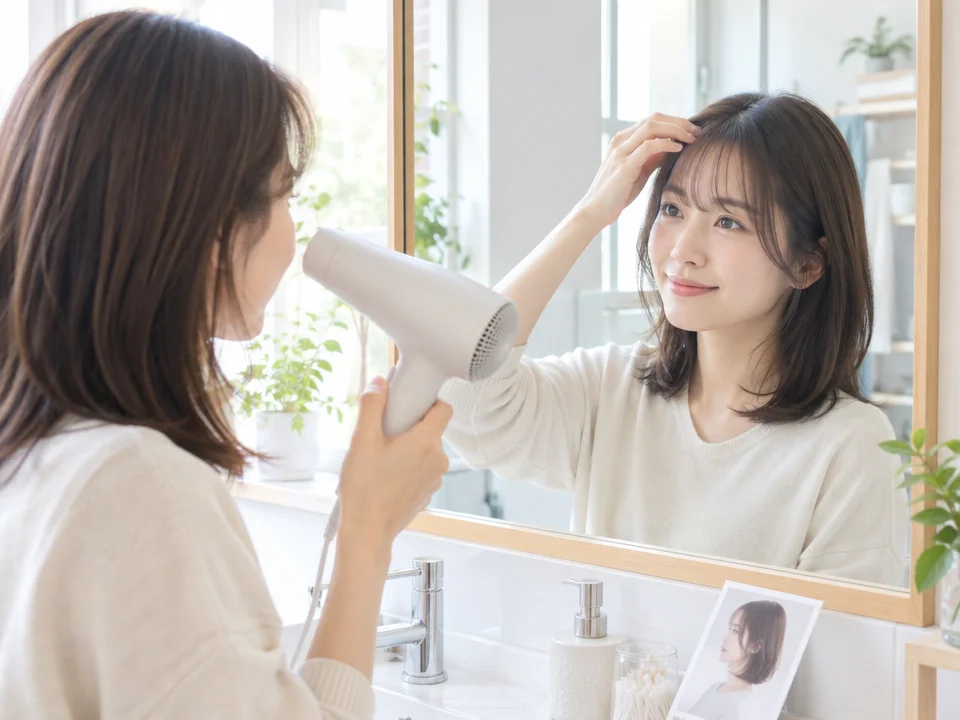 美容室でのオーダーと自宅での整え方
