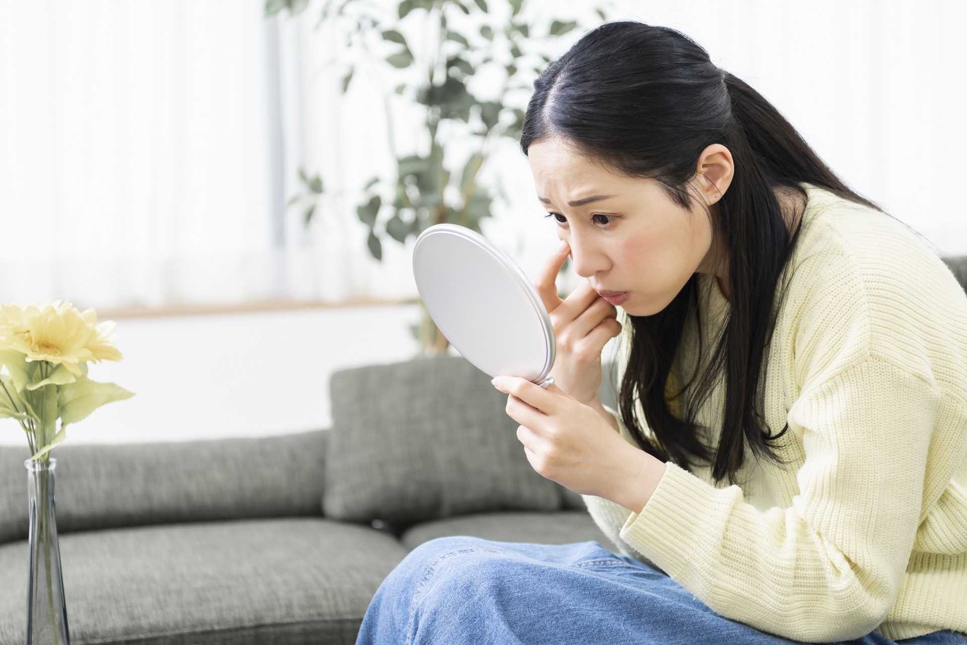 自眉の濃さと生え方に合わせた書き方