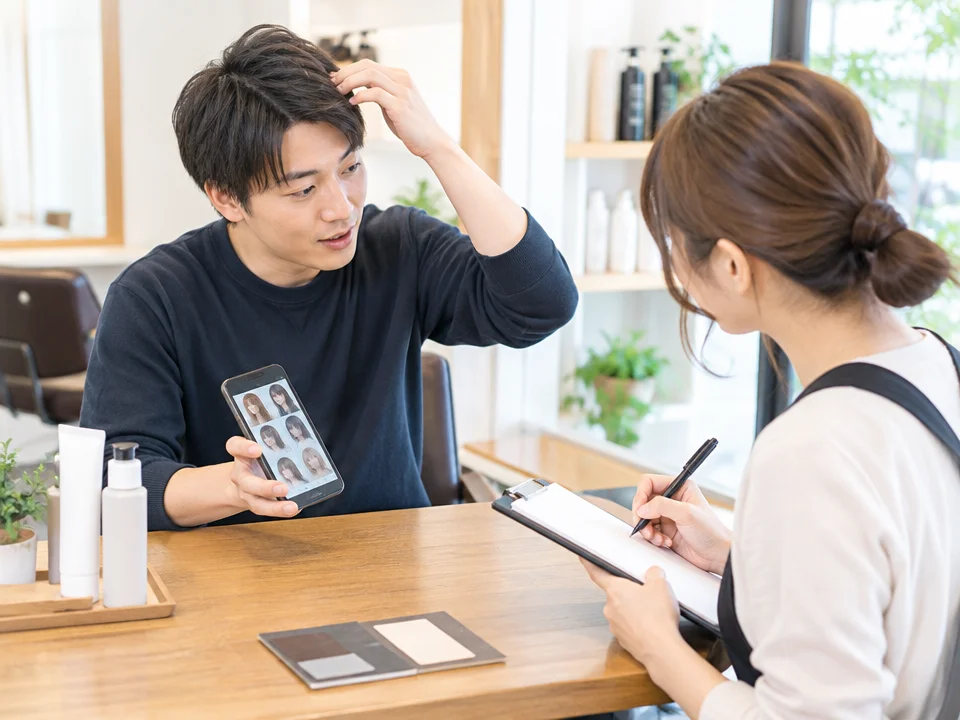 美容室で希望のカラーを伝える方法