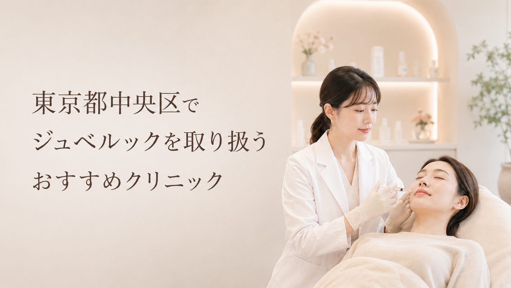 東京都中央区でジュベルックを取り扱うおすすめクリニック