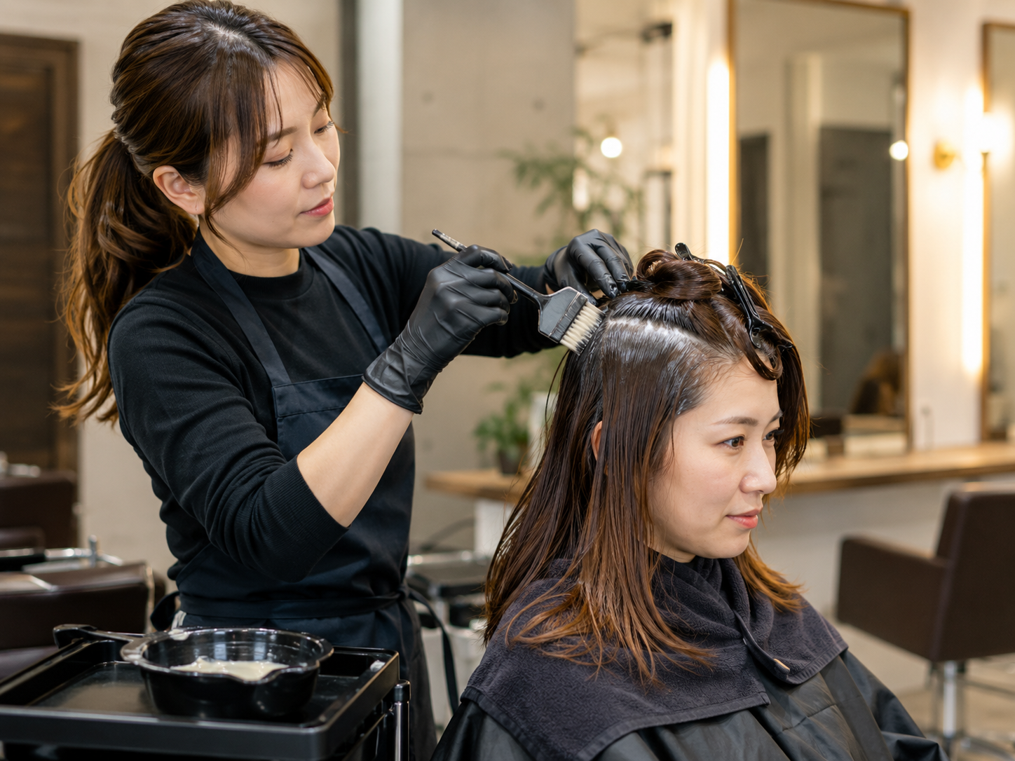 自宅と美容院のヘアカラーの違い