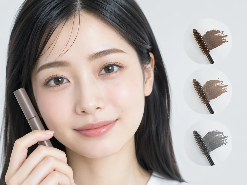 黒髪に合う眉マスカラは何色？髪色と顔の印象に合わせた選び方