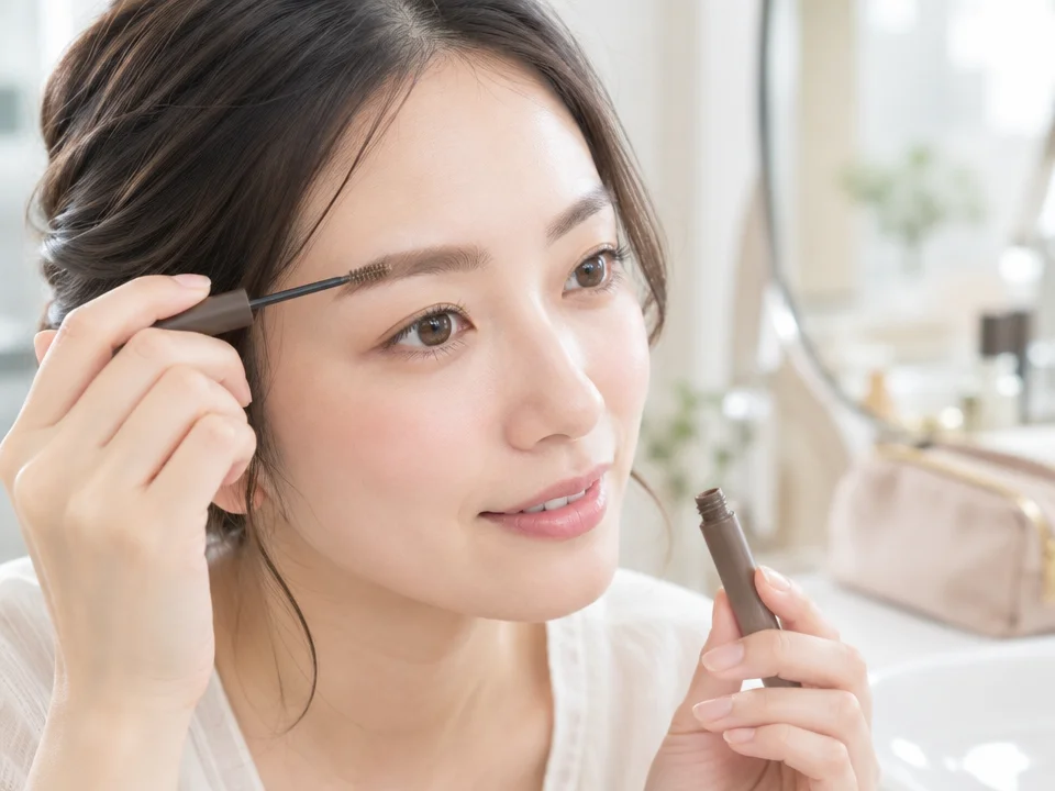 濃い眉毛をやわらかく見せるには？眉マスカラを使ったメイク方法