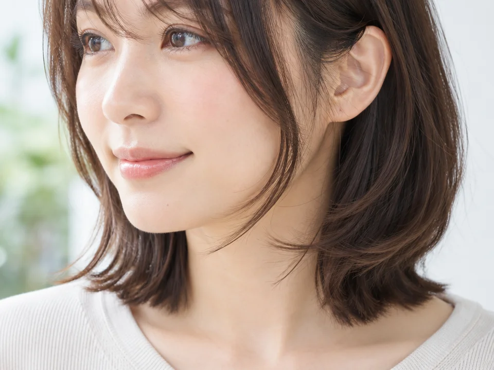 フェイスラインのたるみを目立ちにくくする髪型のポイント