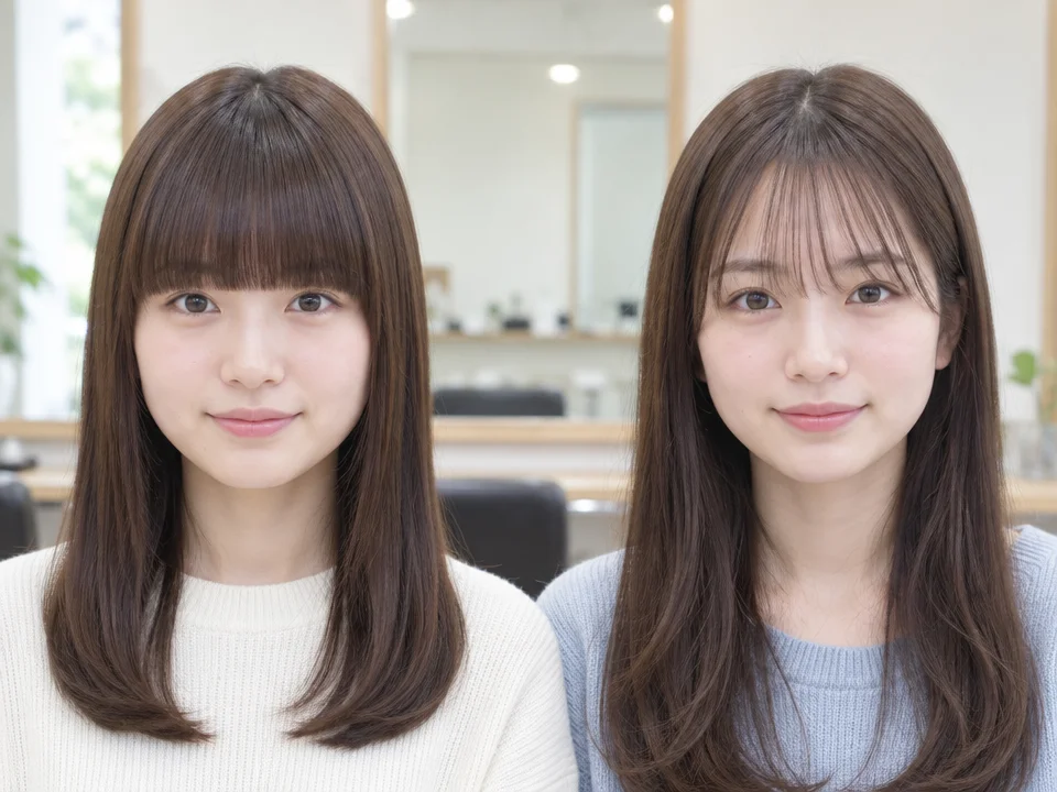 下ろす前髪の種類